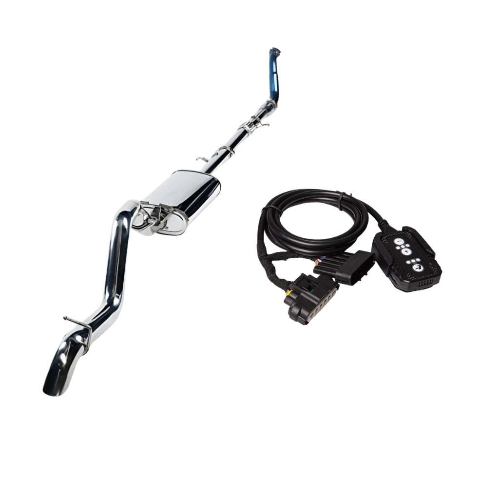 TORQIT Toyota Hilux 3.0L D4D 3" Turbo Back Exhaust with Pedal Torq Throttle Controller - HS8113SS