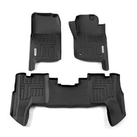 DEEP DISH FLOOR LINER SUIT TOYOTA LANDCRUISER WAGON 76 SERIES W'MATE WAGON 2012 ON TY146-02-3D