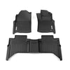 DEEP DISH FLOOR LINER SUIT HILUX DC (8TH GEN AUTO) 2015-20 TY176-3D