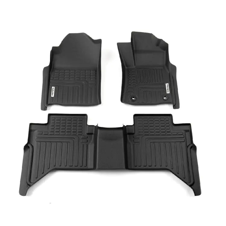 DEEP DISH FLOOR LINER SUIT TOYOTA HILUX DC (8TH GEN AUTO) 2015-20 TY176-3D