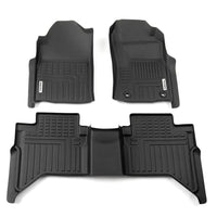 DEEP DISH FLOOR LINER SUIT TOYOTA HILUX DC 8TH GEN MANUAL 2015-2020 TY177-3D