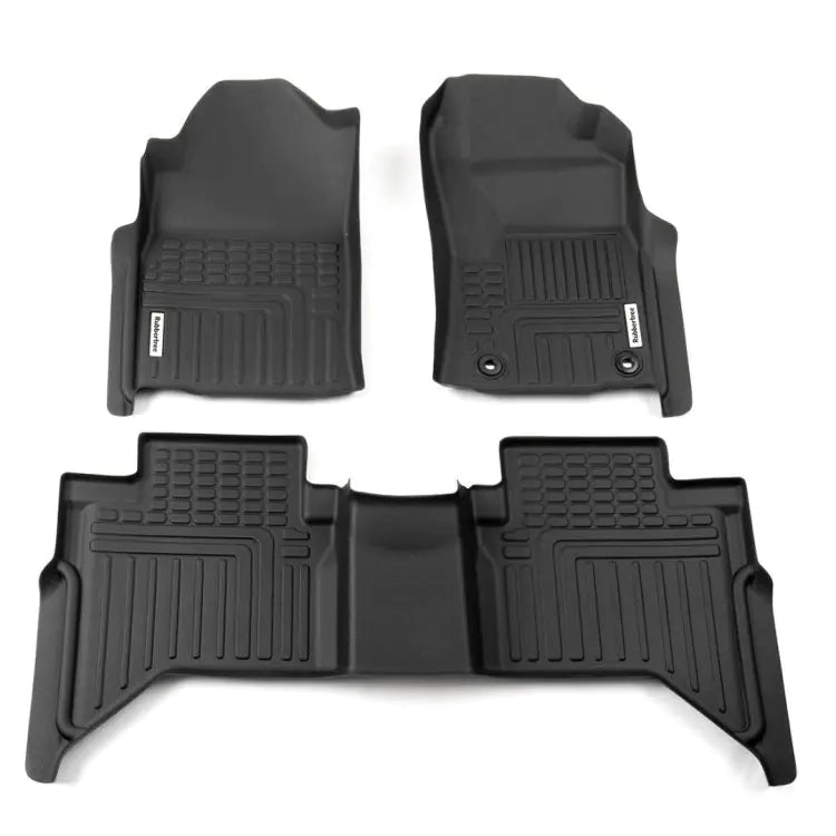 DEEP DISH FLOOR LINER SUIT HILUX DC 8TH GEN MANUAL 2015-2020 TY177-3D