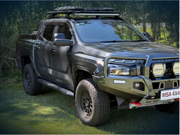 MSA 4X4 Towing Mirrors Mitsubishi Triton MV (02/2024-Current) Black, Electric, Indicator, Heat, BSM, Power Fold, Camera Provision - TM2850