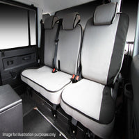 MSA ID08 HOLDEN COLORADO RG LX/ LT/ LTZ REAR 60/40 SPLIT BENCH SEAT COVER INCL ARMREST COVER (3 HEAD RESTS)