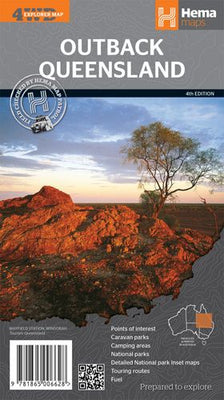 Hema maps Outback Queensland Map