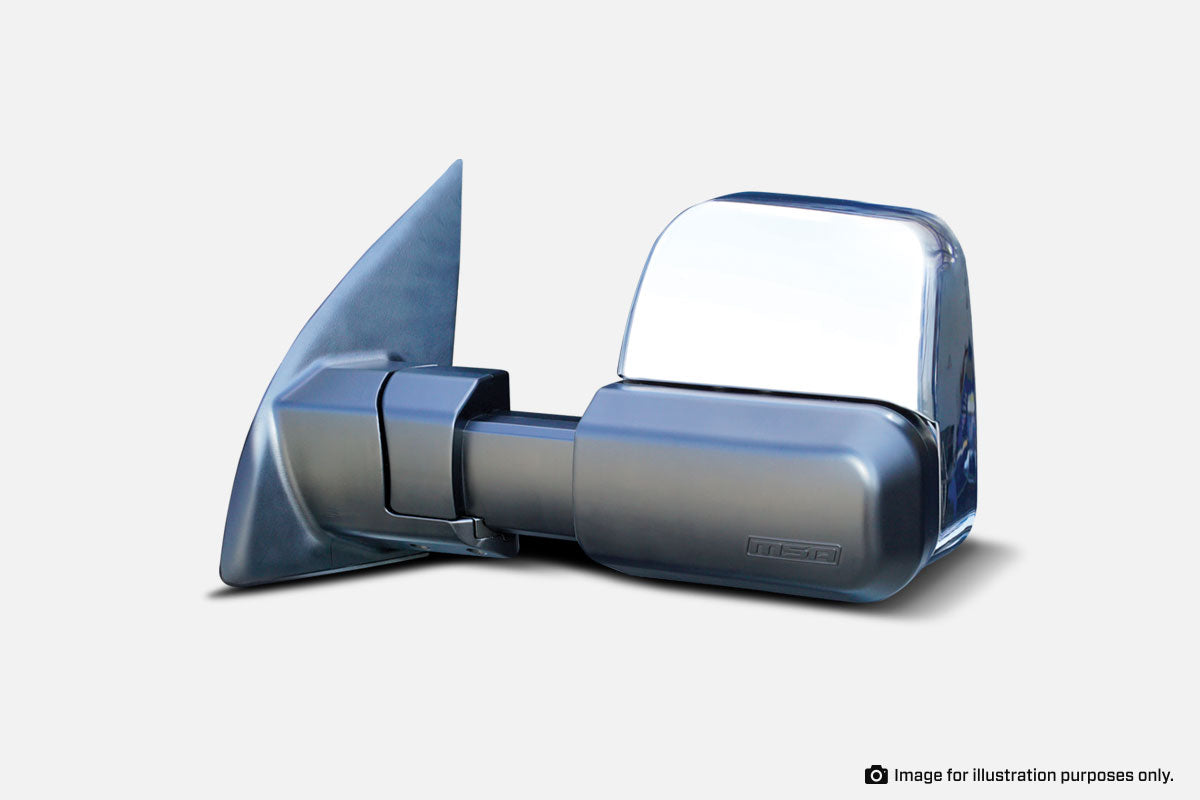 MSA TM102 TOWING MIRRORS (CHROME, HEATED, RADIO, ELECTRIC, EXTERNAL GPS) FOR VOLKSWAGEN AMAROK