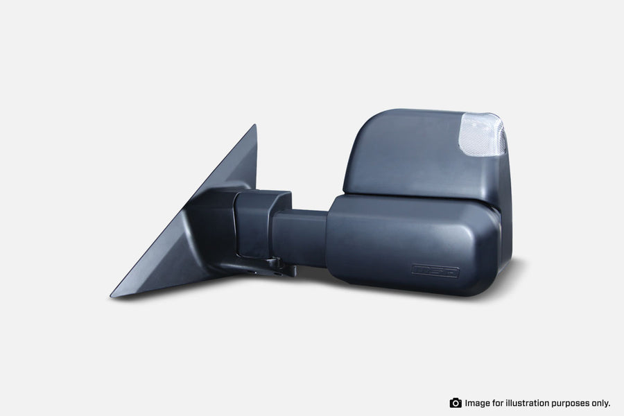MSA Towing Mirrors Isuzu DMAX MUX Holden Colorado Black Electric Indicators TM802
