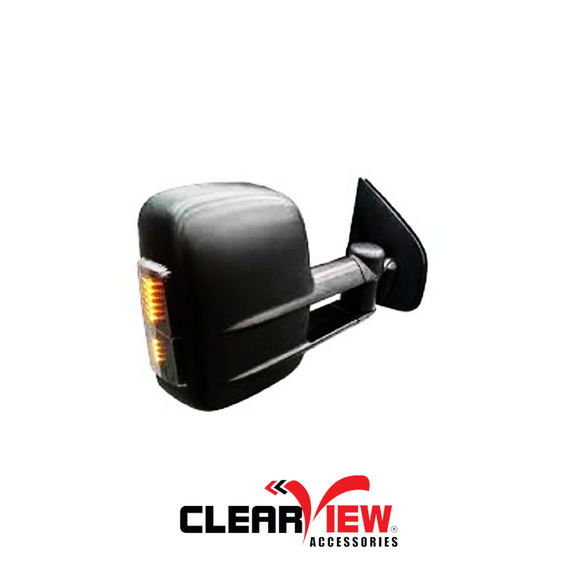 Clearview CV-FD-TY-IEB Towing Mirrors for Ford Territory [Indicators; Electric; Black]