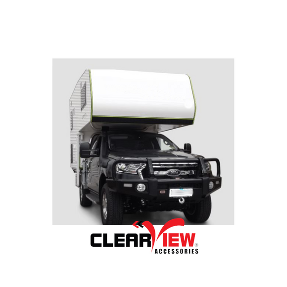 Clearview CV-FR-PX-HIEB Towing Mirrors for Ford Ranger [Heated; Indicators; Electric; Black]