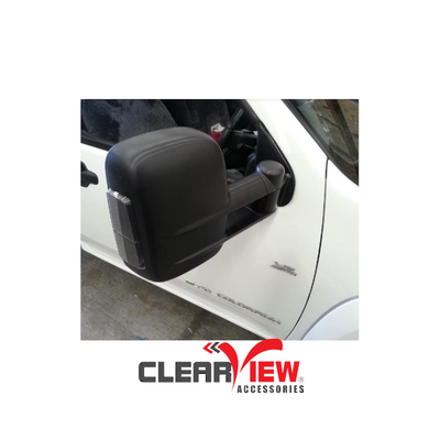 Clearview CV-HI-DC-MB Towing Mirrors for Holden Colorado, Rodeo & Isuzu D-Max [Manual; Black]