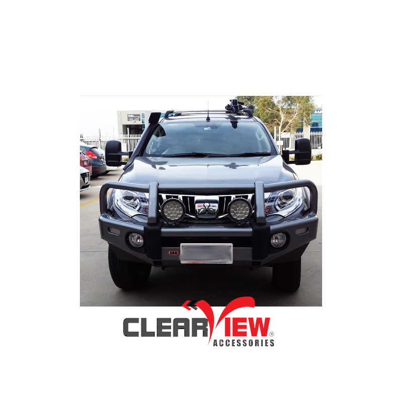 Clearview CV-MT-2015-IEB Towing Mirrors for Mitsubishi Triton [Indicators; Electric; Black]