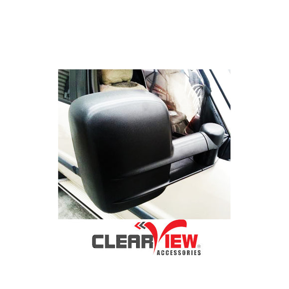 Clearview CV-NP-GU-MB Towing Mirrors for Nissan Patrol GU/Y61/CabChassis [Manual; Black]