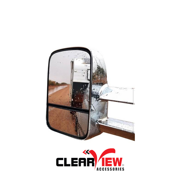 Clearview CV-TH-2015-IEC Towing Mirrors [Electric w/ Indicators; Chrome]