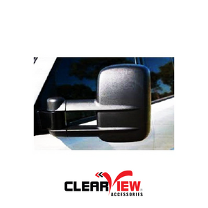 Clearview CV-TH-SR-EB Towing Mirrors for Toyota Hilux [Electric; Black]