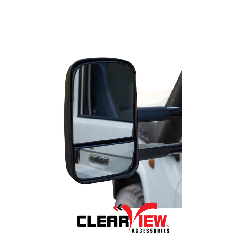 Clearview CV-TL-200S-EB Towing Mirrors [Electric; Black]