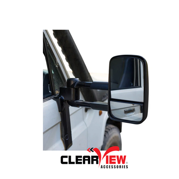 Clearview CV-TL-70S-KEB Towing Mirrors [Electric; Black]