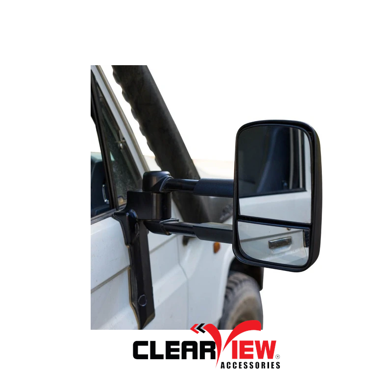 Clearview CV-TL-70S-MB Towing Mirrors [Manual; Black]