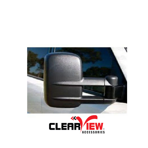 Clearview CV-TP-120S-EB Towing Mirrors for Toyota Prado 120 Series [Electric; Black]