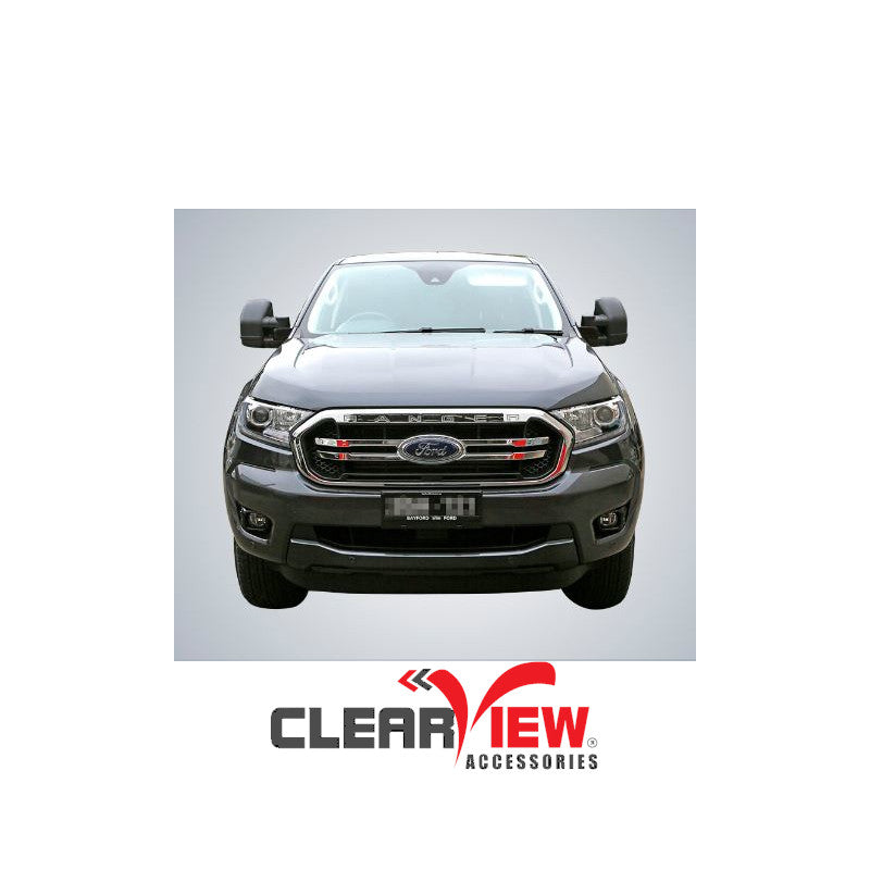 Clearview CVNG-FD-RE-IEB Towing Mirrors for Ford Ranger [Next Gen; Pair; Multi-Signal Module; Electric; Black]
