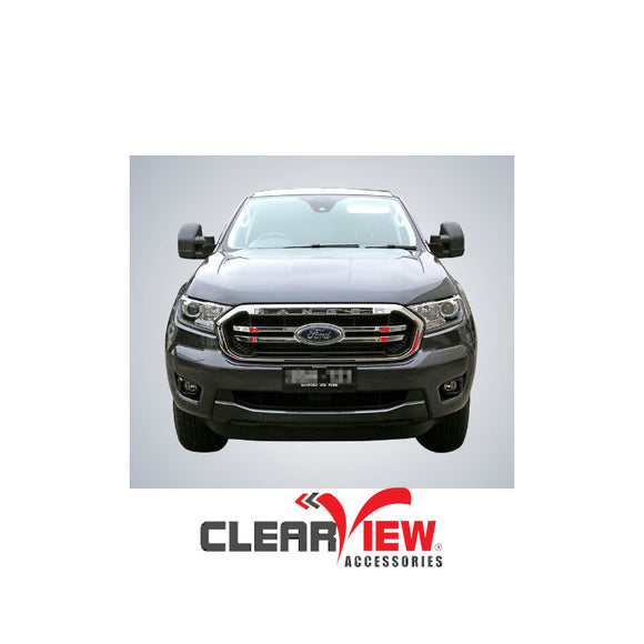 Clearview CVNG-FR-PX-FIEB Towing Mirrors [Next Gen; Pair; Power-fold; Multi-Signal Module; Electric; Black] - Ford Ranger 2012 onwards