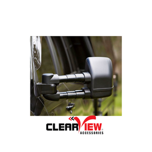 Clearview CVNG-NP-Y62-HYIEB Towing Mirrors for Nissan Patrol Y62 [Next Gen; Pair; Heated; Memory; Multi-Signal Module; Electric; Black]