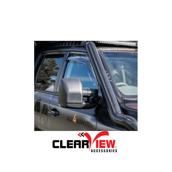 Clearview CVNG-TH-2015-EB Towing Mirrors [Next Gen; Pair; Electric; Black] - Toyota Hilux & Fortuner