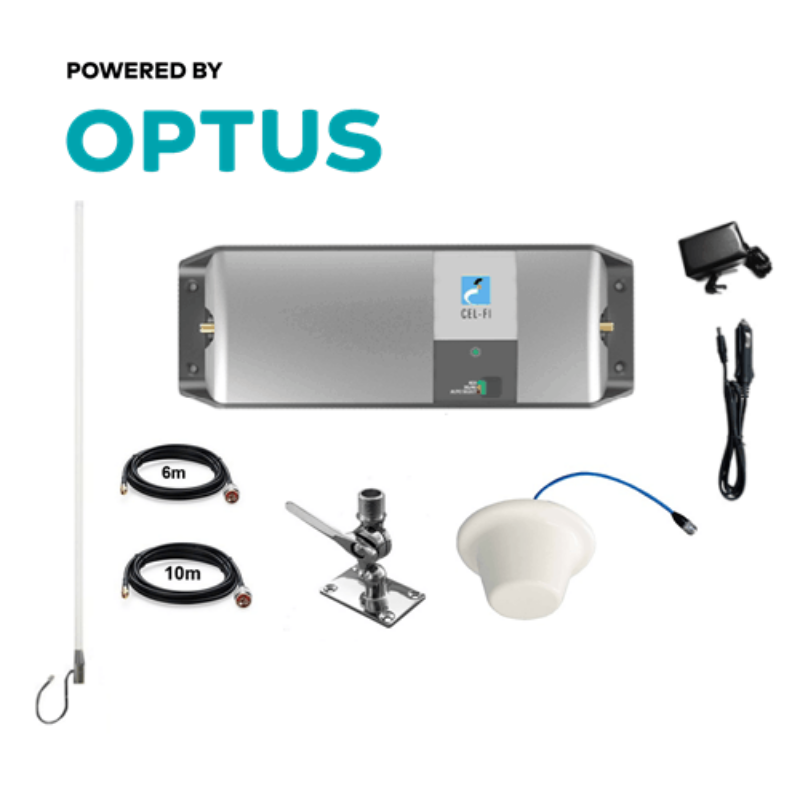 Cel-Fi GO RPR-CF-00339 Optus Marine Pack with Stainless Adjustable Mount (Ceiling Dome)