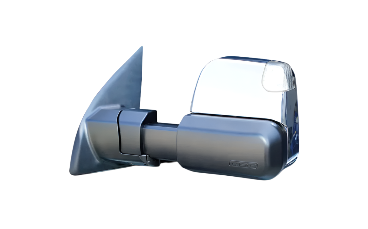 MSA PAJERO TOWING MIRRORS (10/2001-CURRENT) - TM2005 CHROME, ELECTRIC, INDICATORS, HEATED