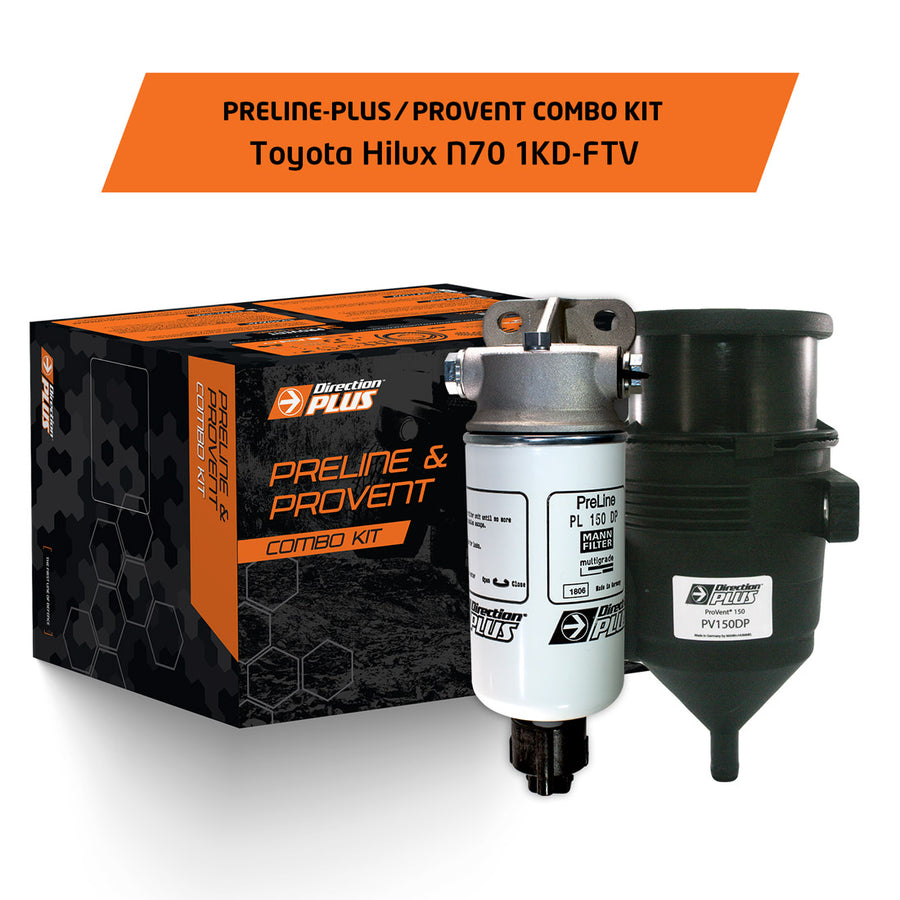 Direction-Plus Preline Plus Pre-Filter And Provent Oil Kit Hilux N70