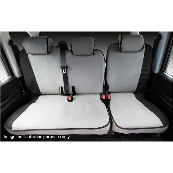 MSA ID04 Isuzu DMAX SX/ LS Rear 60/40 Split Bench Seat Cover SX (3 Head rests)