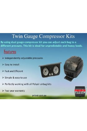 Polyair Twin Gauge Air Compressor Kit Easy to use