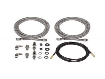 Polyair Solid Stainless Steel Braided Line Kit for Bellows