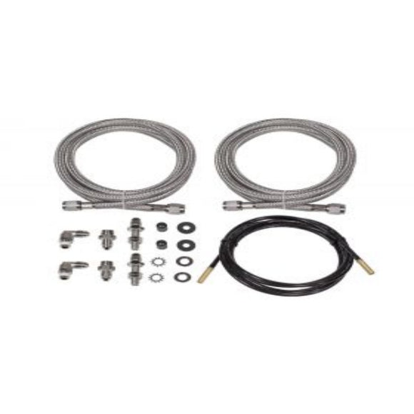 Polyair Solid Stainless Steel Braided Line Kit for Bellows